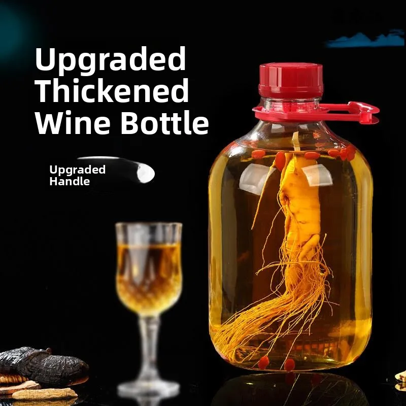 

Special Glass Bottle for Making And Storing Wine 5 Pounds 10 Pounds Home Use Sealed with Lid Plum Wine Empty Bottle Barrel