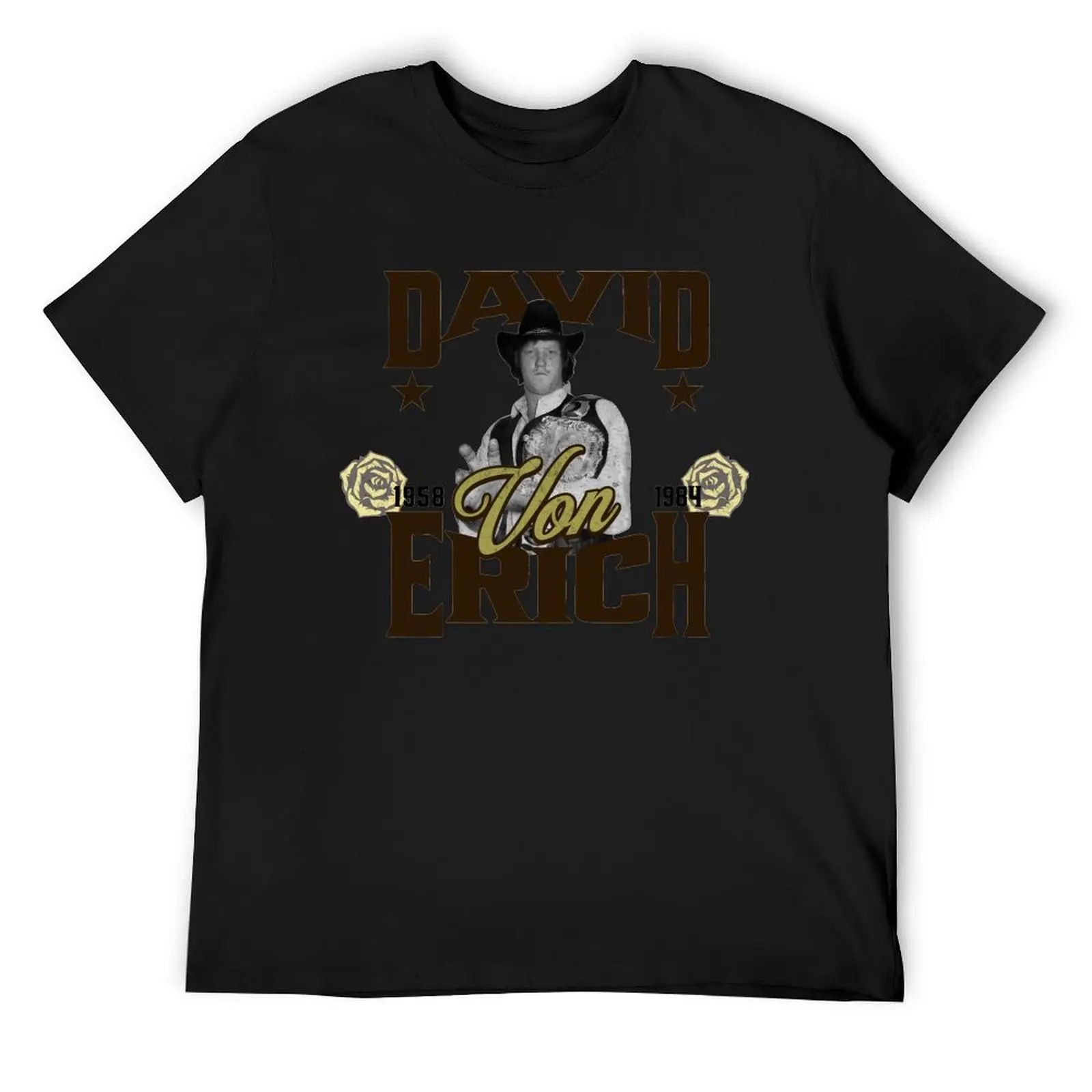 David Von Erich Memorial T-Shirt basketball graphic tees summer tops mens graphic t-shirts