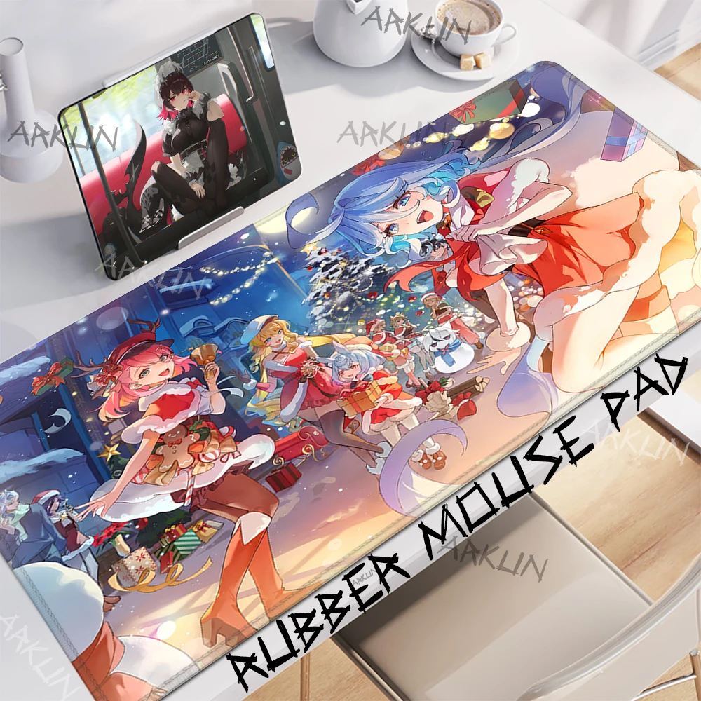 

Large Kawaii Hot Furina Popular Genshin Impact Mouse Pad Gaming Durable Desk Pad Thick Seam Edge Suitable for Office and Gaming