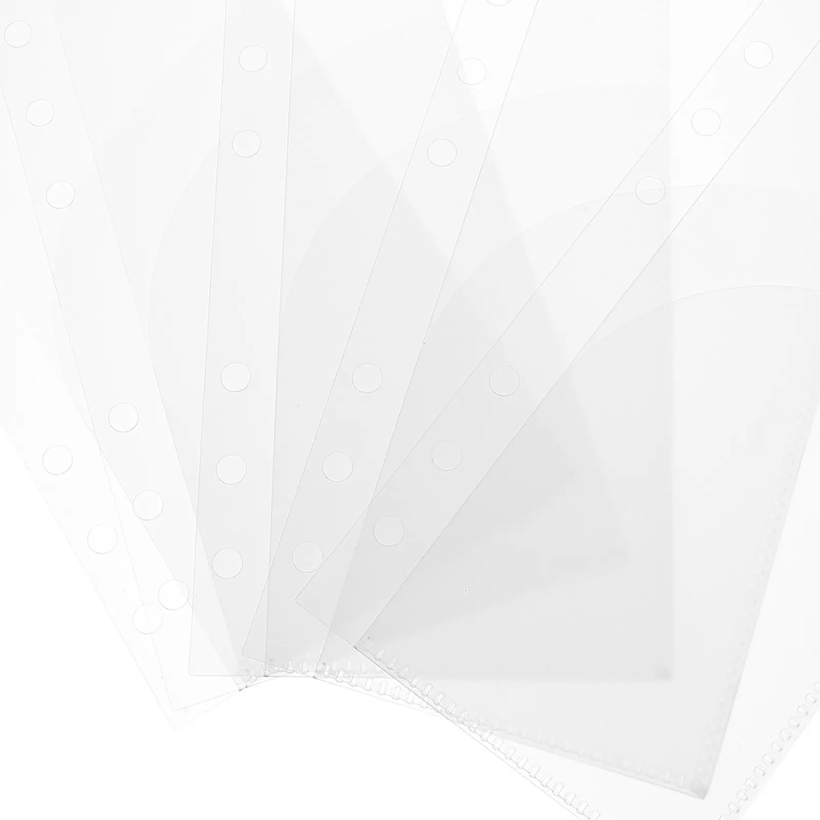 

5 шт. карманов-вкладышей для бюджетных книг, 6 отверстий, из полипропилена, портативный органайзер для учета расходов и наличных