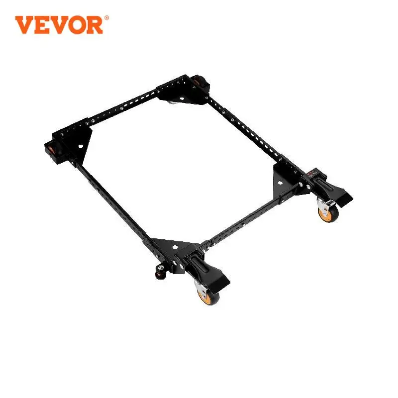 

VEVOR Mobile Base 650 lbs Weight Capacity Adjustable from 12" x 12" to 36" x 36" Heavy Duty Mobile Base Stand with Swivel Wheels