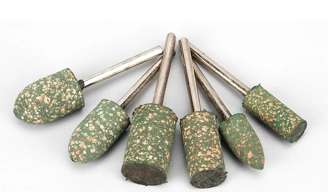 أدوات دوارة ملحقات رؤوس طحن مطاطية السمسم تلميع نقطة لدغ جلخ حجر عجلة سطح طحن