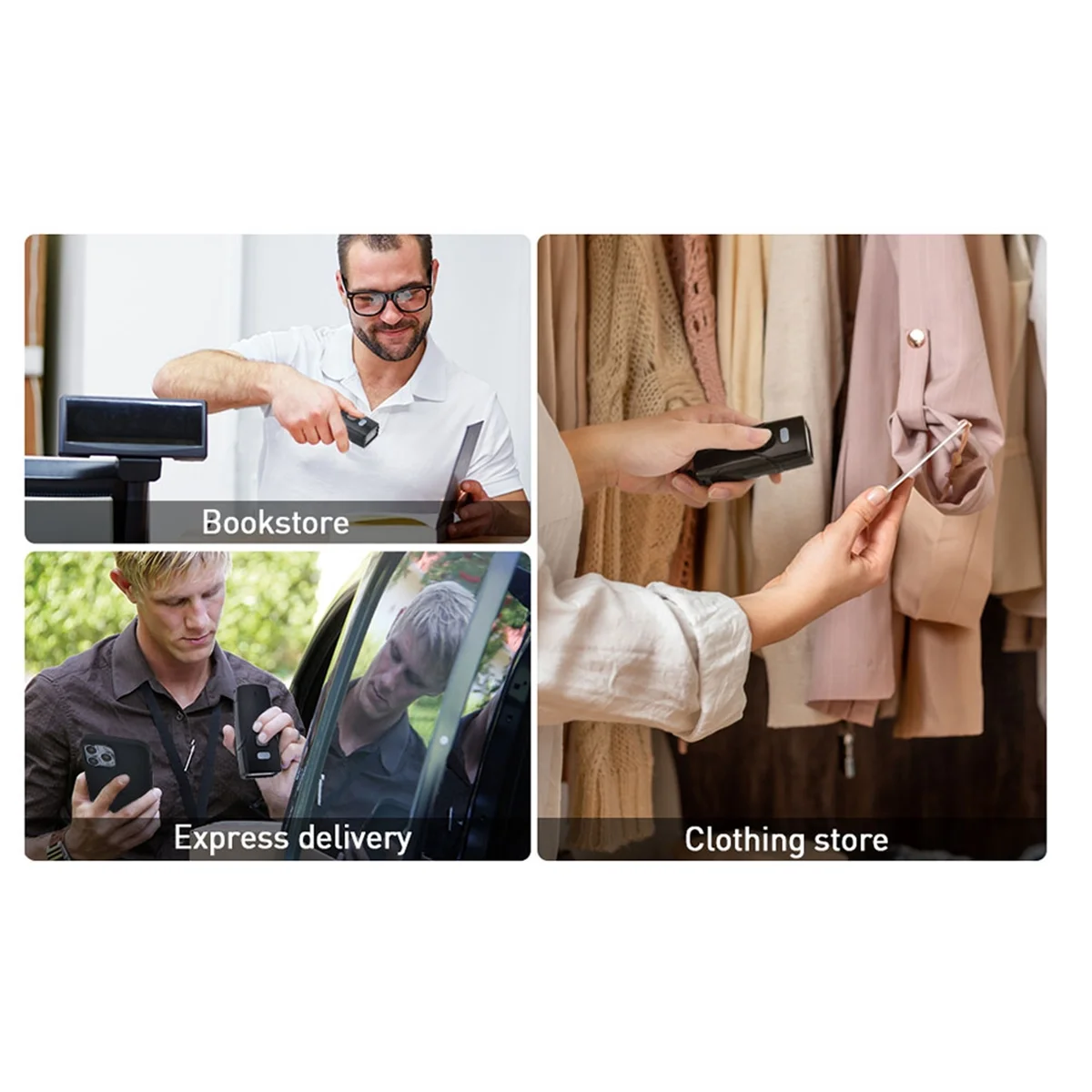 

【Price Drop】Wireless 1D Barcode Scanner Bluetooth Mini Scanner Support Windows Android POS