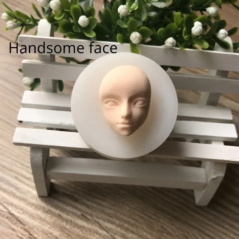 3D Baby Face Silicone Mold Chocolate Polymer Clay Process Mold Manual Process Baby Face Mold Sugar Process Baking Tools