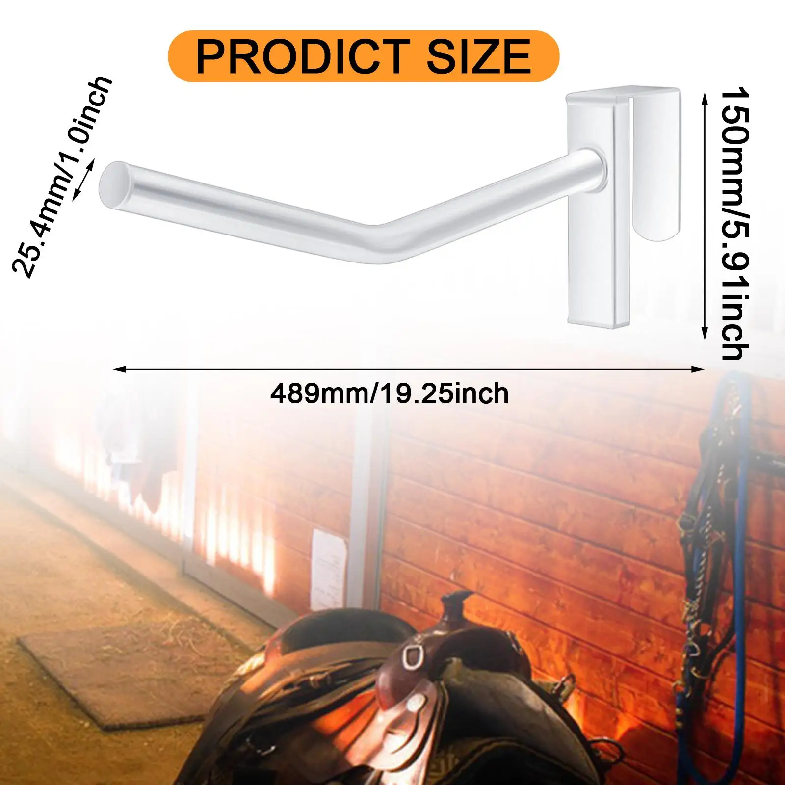 Rack de sela para cavalo, 2 peças, organizador removível para reboques estáveis, sala de aderência