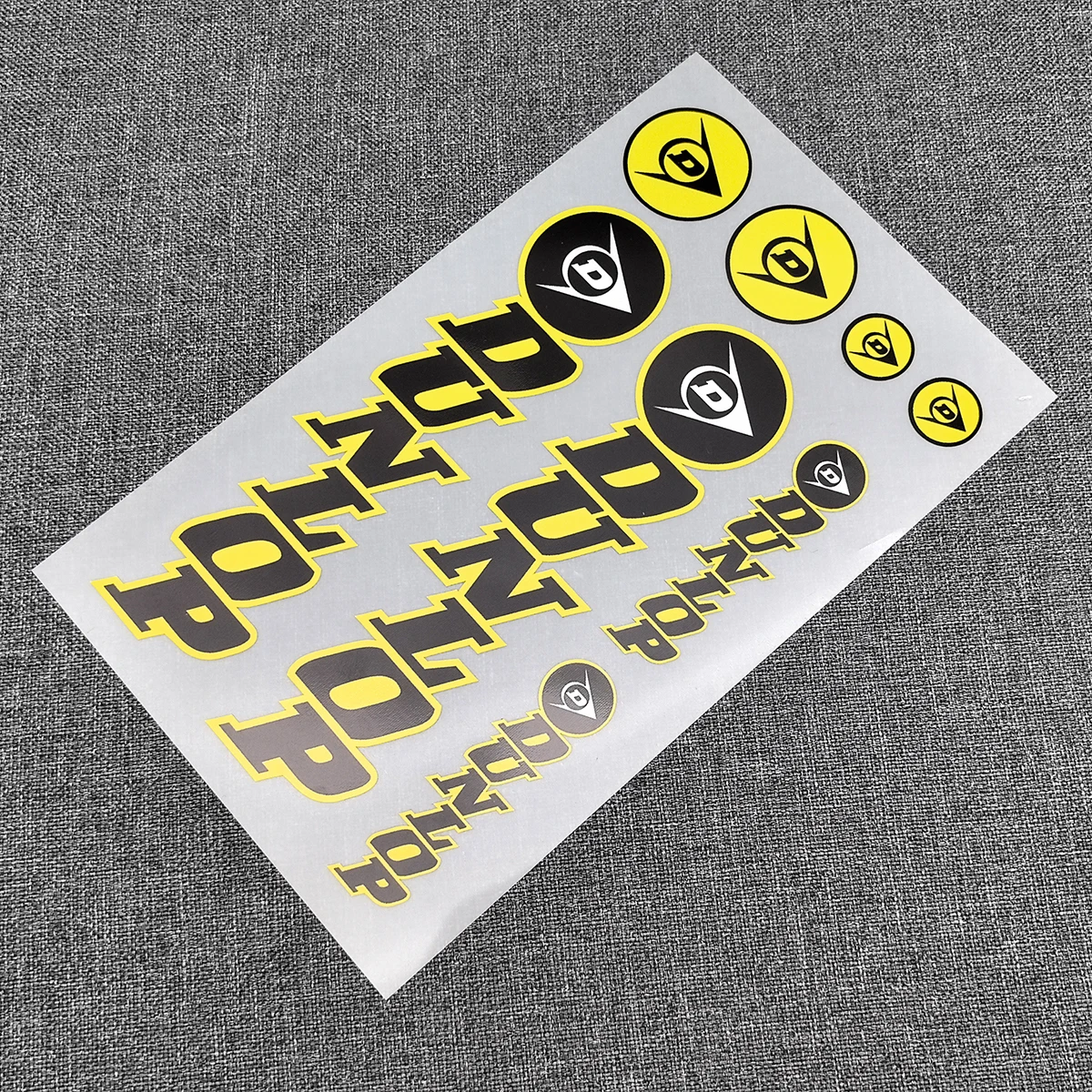 8 Stücke Dunlop Racing Motorrad Fahrrad Gabel Aufkleber Motorrad Sport Vinyl Aufkleber Auto LKW Stoßstange Fenster Aufkleber – Detail 2