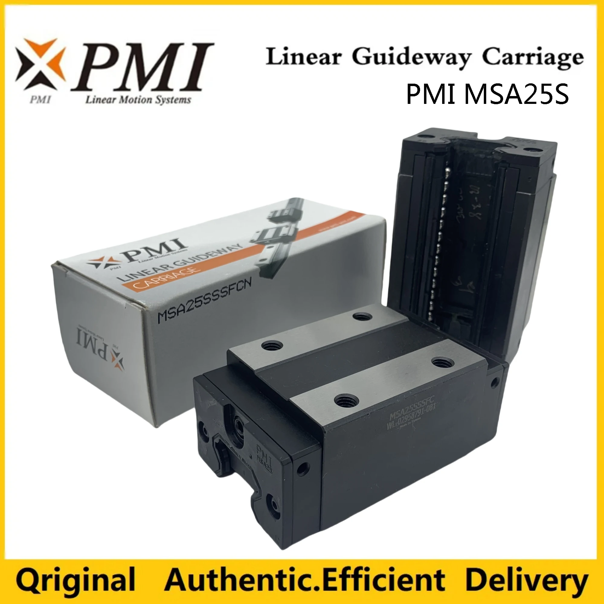 

Original PMI MSA25S-N MSA25SSSFCN Linear Guide Bearings Slider Block,Carriage for 3D Printer CNC CO2 Laser Engraving