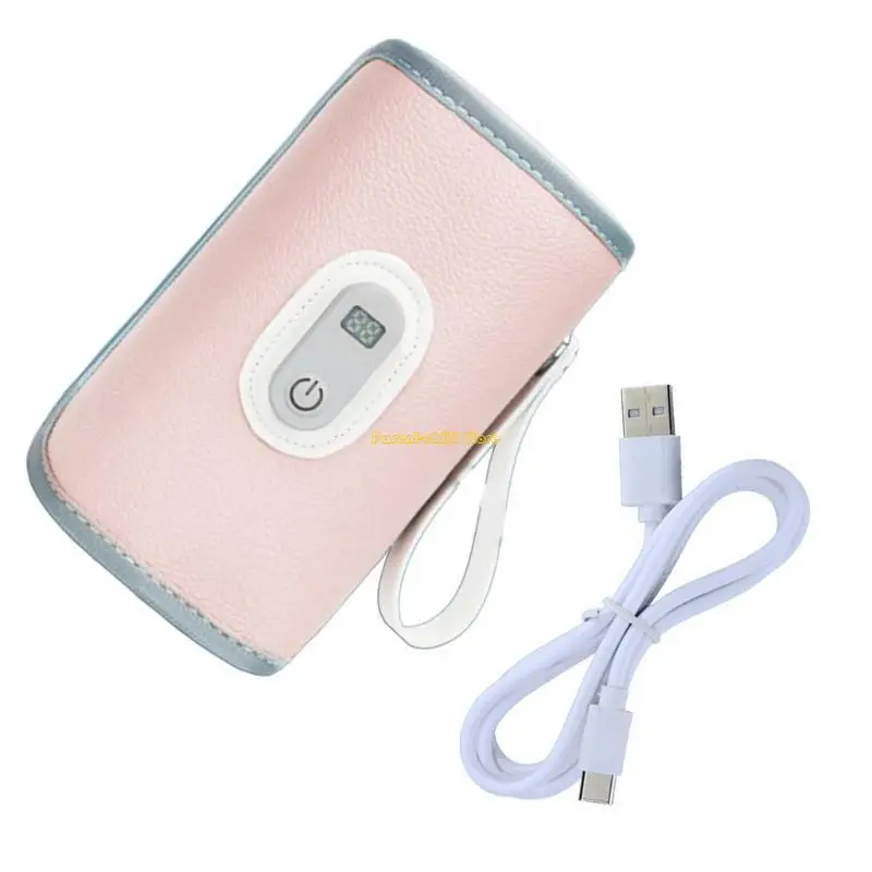 WXTD Calentador biberón con Carga USB, Manga calefactora, Calentador Leche, Ajuste 5 Engranajes