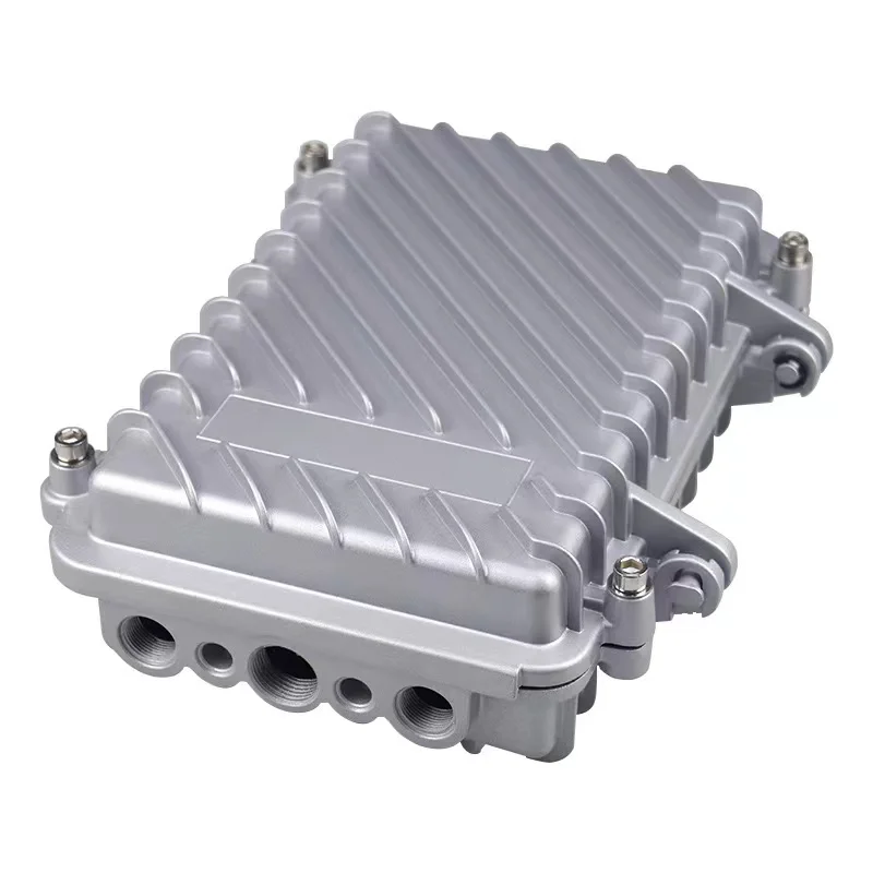 Outdoor Long Range Wireless AP Bridge Amplifier IP66 Waterproof Box Cast Aluminum Metal Housing for Communication Base Station