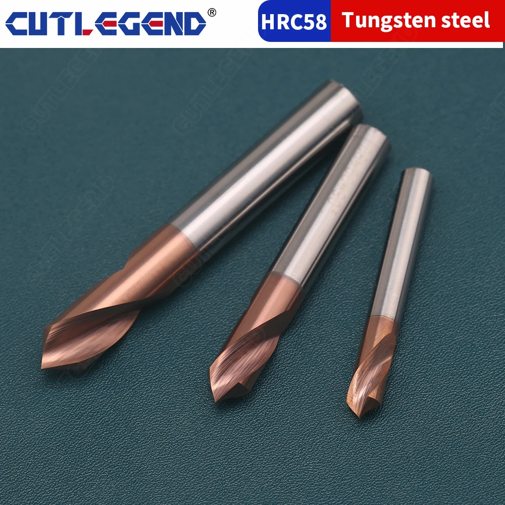 Carbide Spot Drill Bit 60 90 120 Degree CNC Chamfering Drilling Guide Tool Tungsten Steel Location Centering Pilot Drill