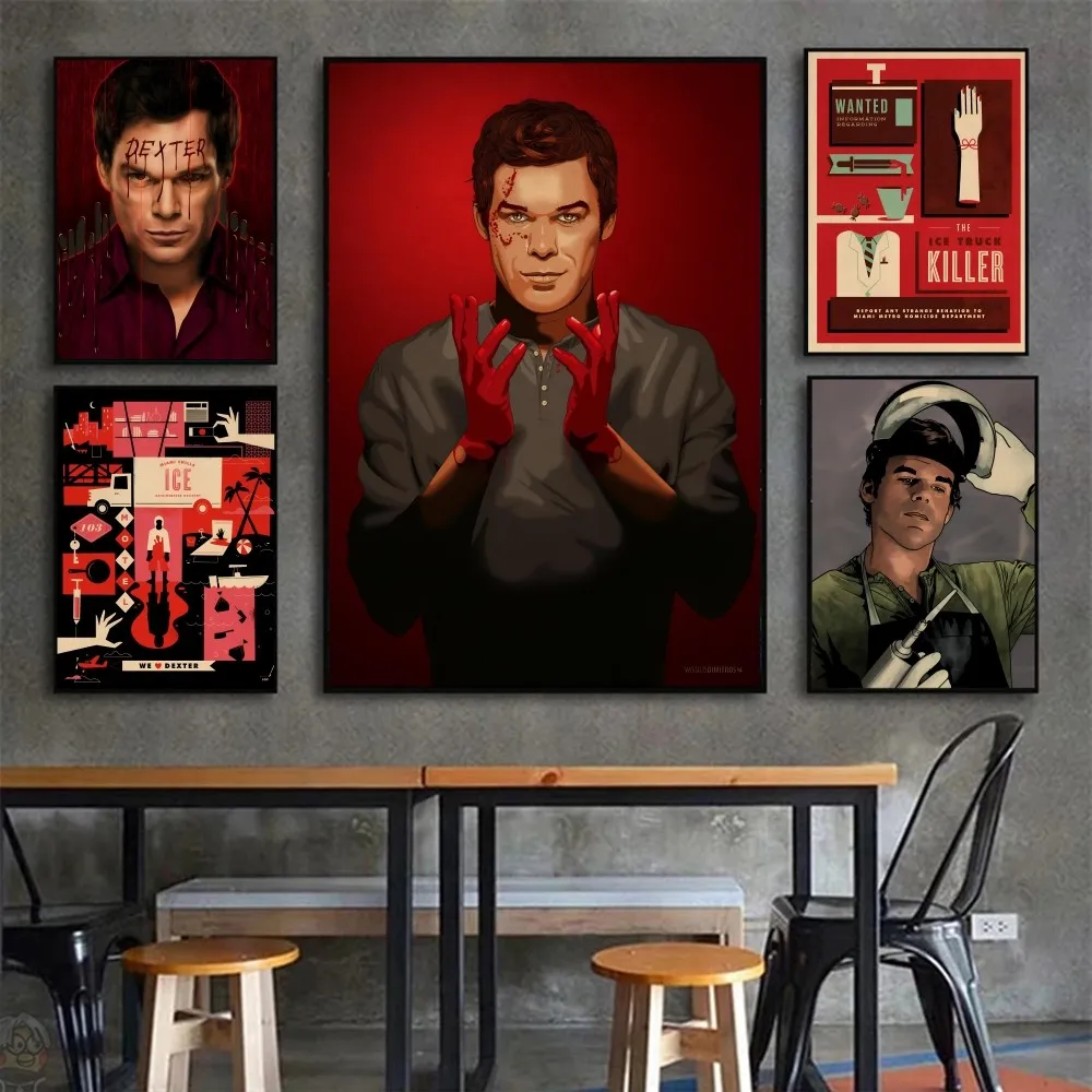 Movie Tv Show Dexter Poster Paper Print Home Living Room Bedroom Entrance Bar Cafe Art Painting Decoration