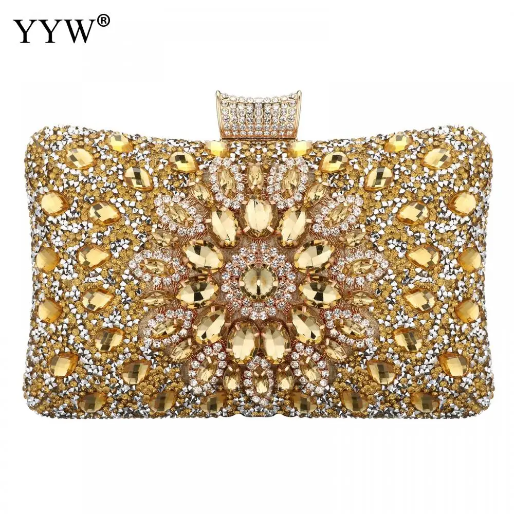 yyw bolsa de embreagem de strass feminino bolsas de festa a noite bolsas de ombro feminino diamantes casamento sac nupcial bolsa principal de luxo lua dourada 01