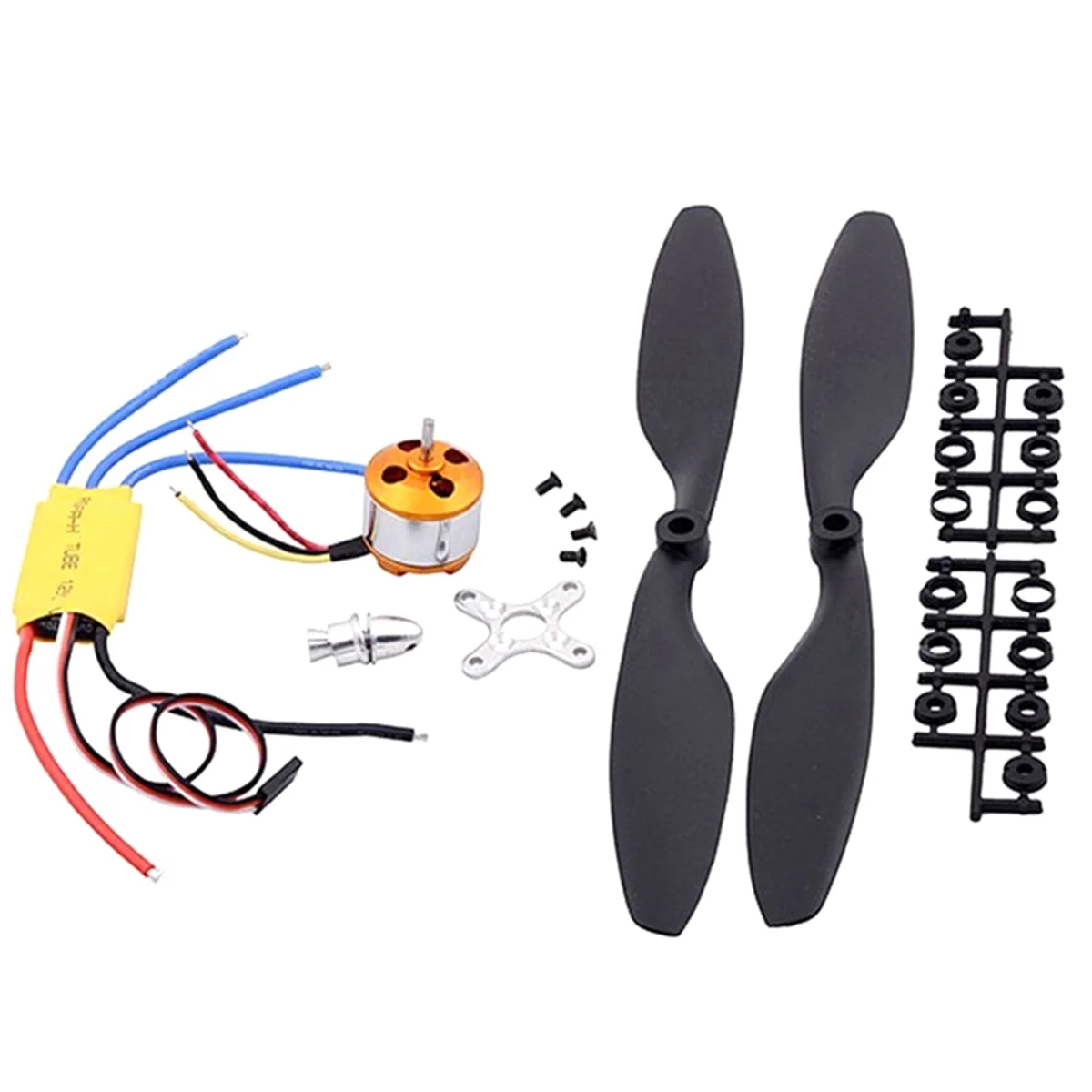 F450 Brushless Motor 2212/1000KV 30A ESC 1045 Propeller for RC Fixed Wing Helicopte Violent Kit