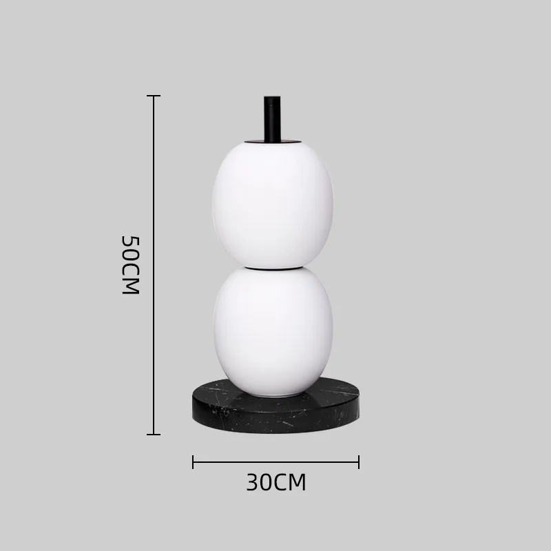 Medieval Design Marble Danish Creative Desk Lamp Exhibition Hall Model Room Sugar Hulu Floor Lamp