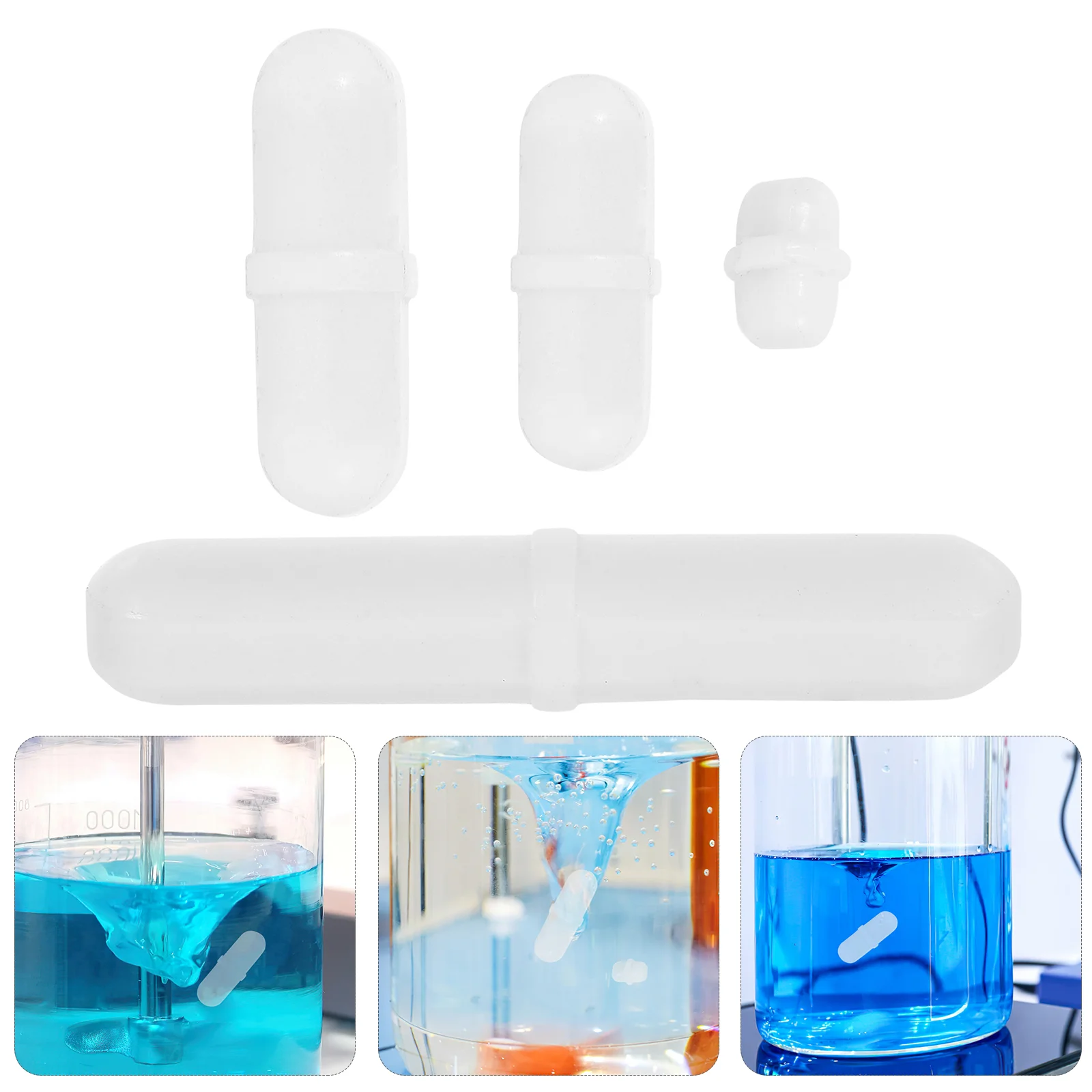 1 Set Magnetic Stir Bar Rod Liquid Stirrer Sectioned Magnetic Stirrer Bar Magnetic Stirrer Mixer Stir Bar