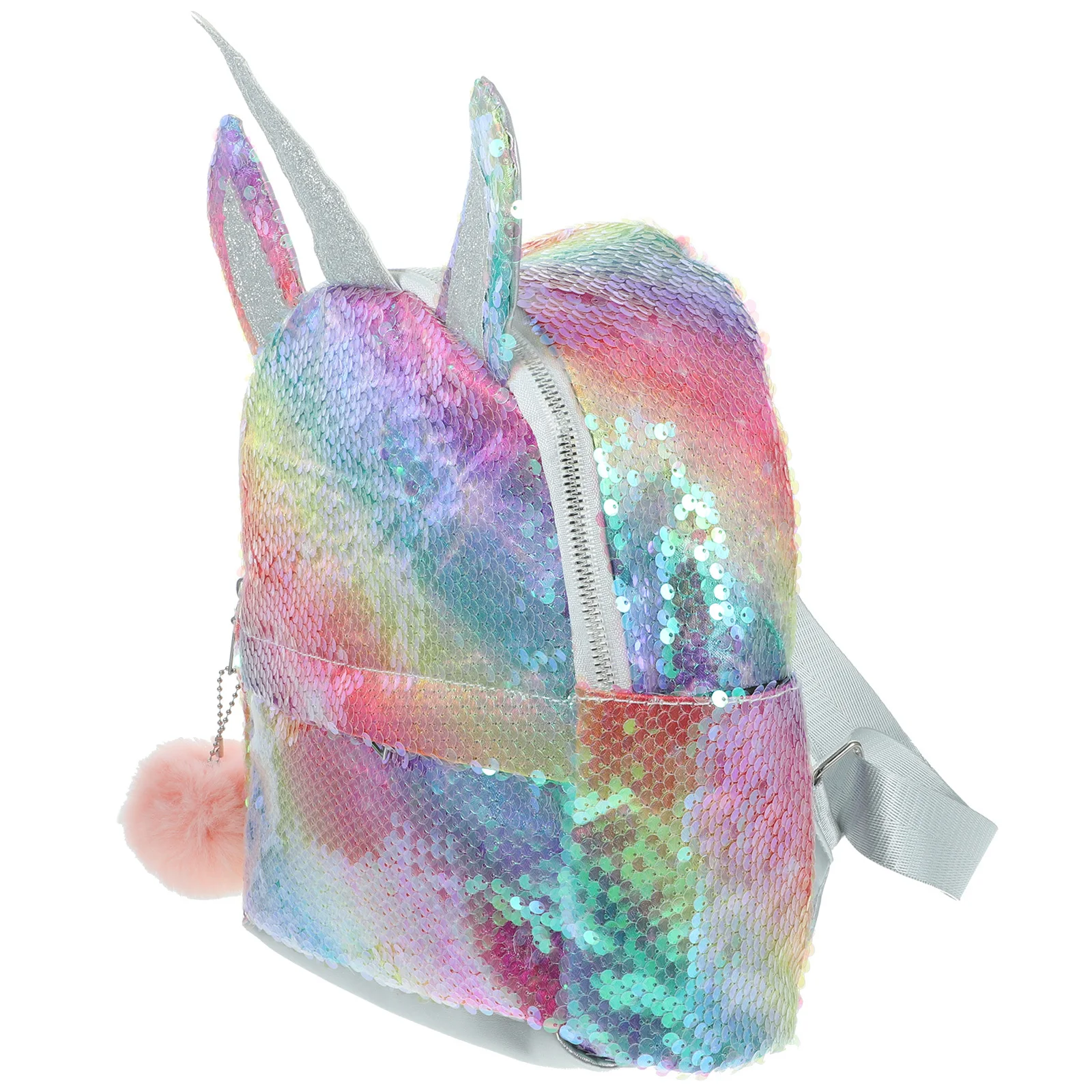 1Pcs Unicorn Sequined Backpack Rainbow Soft Texture Lightweight School Backpack for Students Portable Multi Pocket Laptop Bag