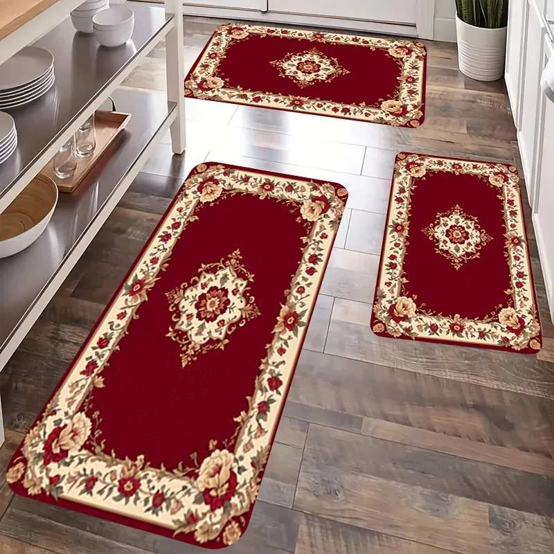 VIKAMA Festive Carpet Bohemian Style Rug Kitchen Rug Hallway Rug Doormat Rug For Bedroom Carpet For Living Room Home Decor