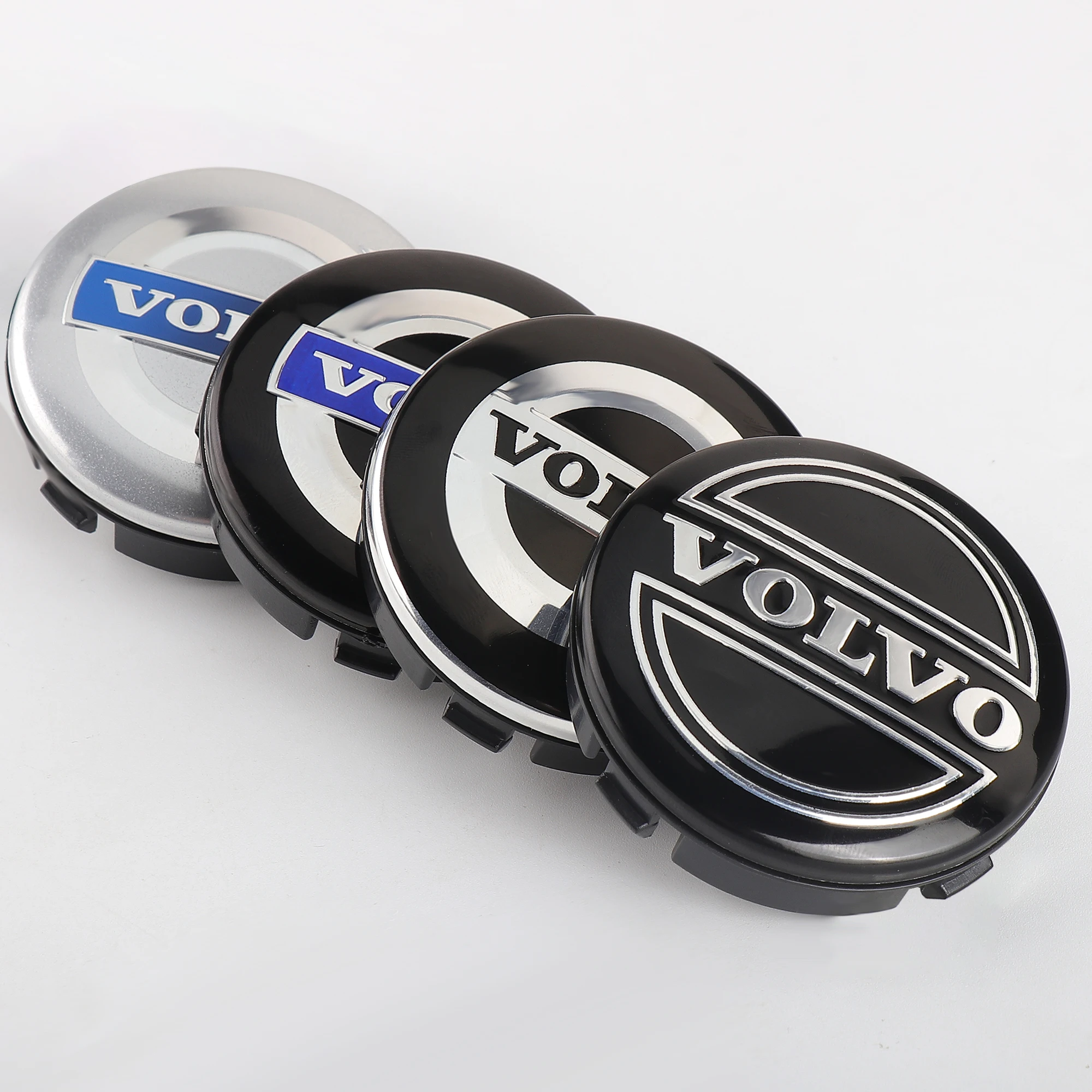 64MM 4 Uds Original tapa central de rueda de coche insignia de tapacubos para Volvo Rdesign T6 AWD C30 C70 S40 S60 S70 S80 S90 V40 V50 V60 V70 V90