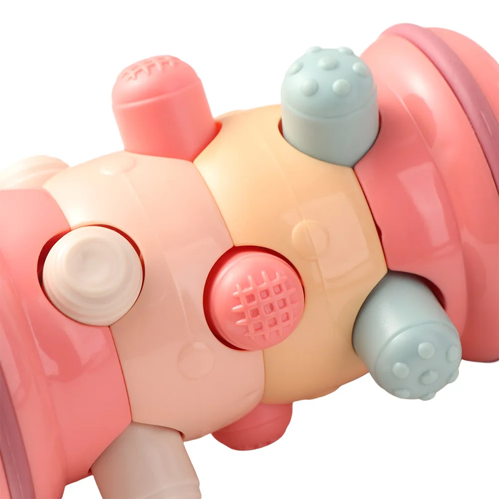 Barriga tempo brinquedos rolo do bebê brinquedos sensorial interativo quebra-cabeça movendo atividade brinquedo dos desenhos animados aprendendo a escalar