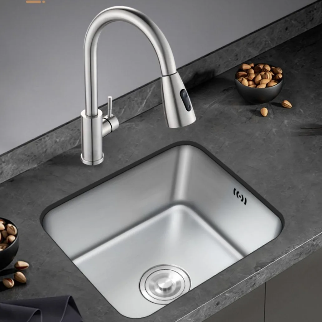 

Kitchen Vegetable Basin Single Sink Balcony Sink Stainless Steel Undercounter Basin
