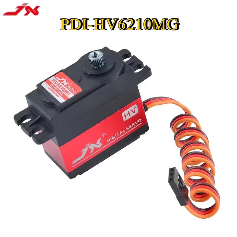 JX Servo PDI-HV6210MG 10kg 7.4V 120 degree Metal gear Brushless Standard RC Serv with servo arm For 1/8 1/5 RC Car