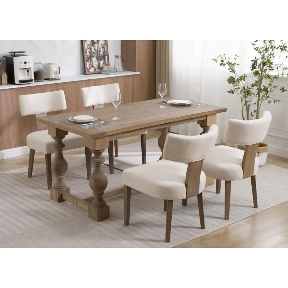 

Dining Chairs Set of 6, Modern Chair with Wood Legs, Upholstered Dining Chairs for Dining Room, Kitchen,chairs furniture chairs