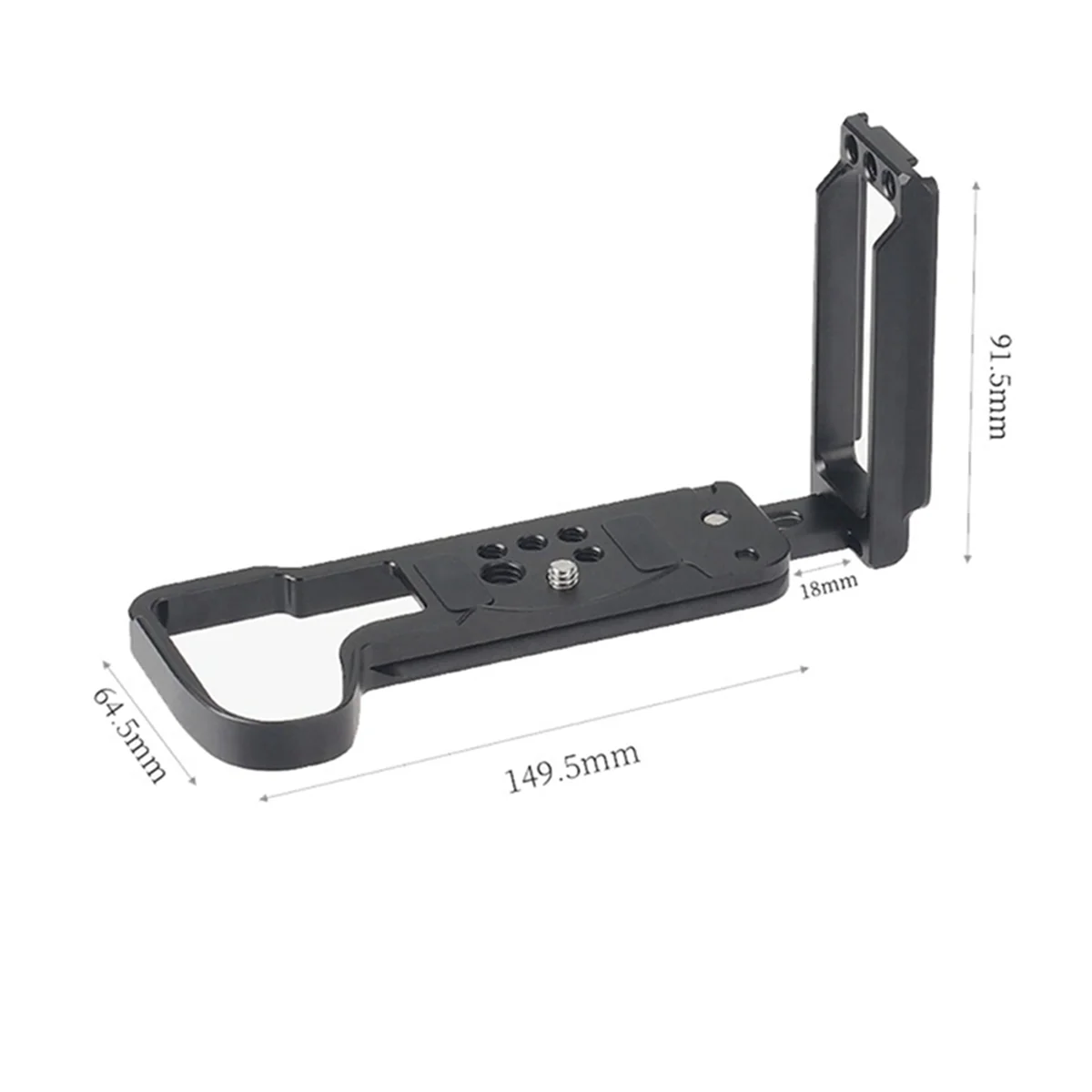 Camera Adjustable Vertical Quick Release L Plate/Bracket Holder Hand Grip for S5II G9II Camera Silver