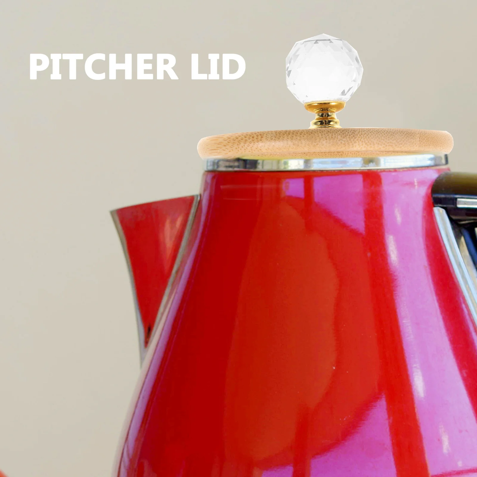 

Замена крышки кувшина для воды, силиконовый деревянный материал, герметичное уплотнение, легко чистится, практичная для домашнего ресторана, крышка кувшина для воды