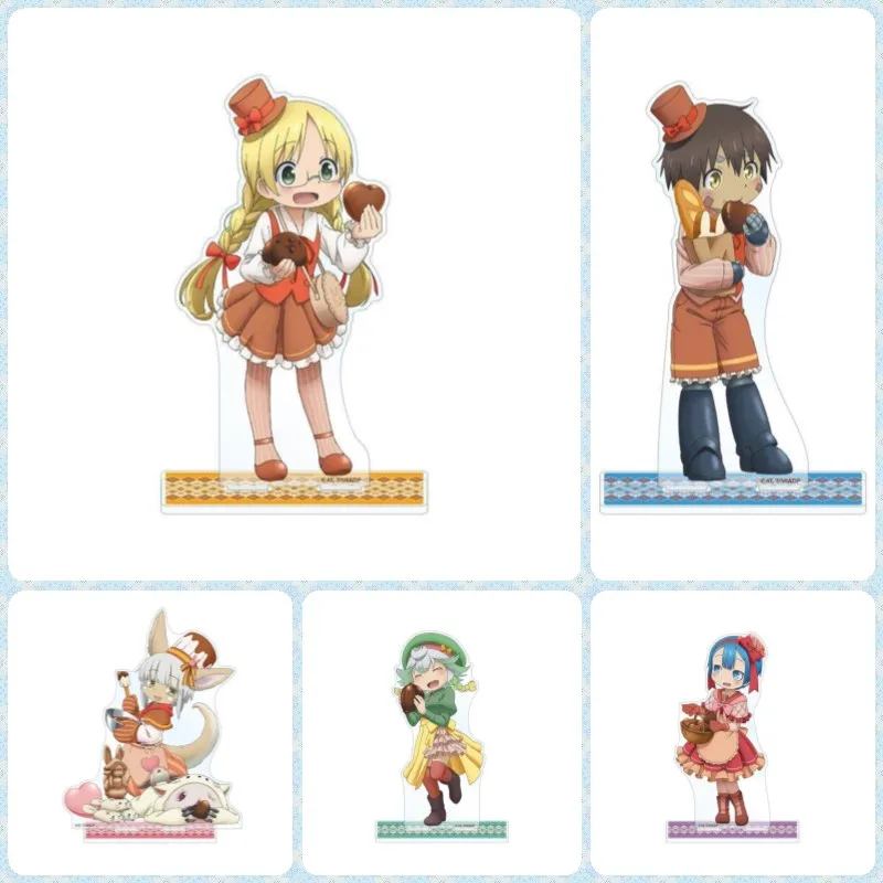 Made in Abyss ANIME 10CM An adorable acrylic Acrylic figure stand Figure Desktop ornament Collecting accessories keychain