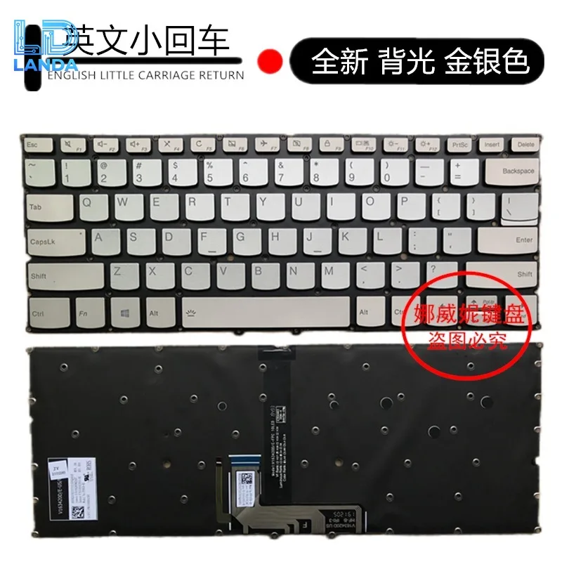 Laptop Replacement Keyboard with Precise Key Layout Durable Wear-Resistant Keys Easy Installation for 14-inch Convertible Laptop