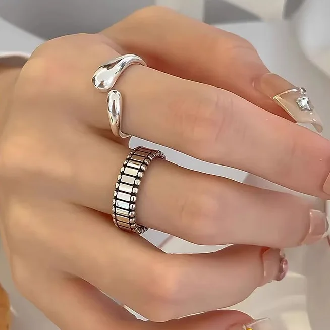 

Irregular geometric ring female ins style fashion personality simple versatile high sense ring
