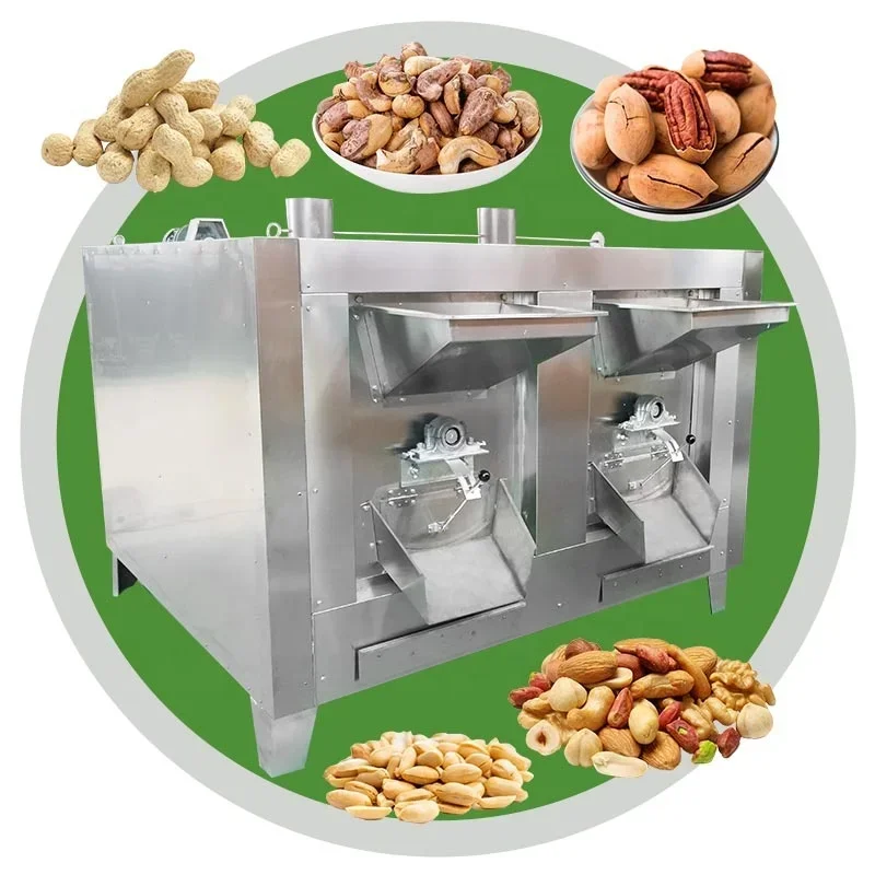 Sunflower Pumpkin Seed Full Automatic Cashew Roast Oven Almond Machine Nut Soybean Grain Chestnut Roaster