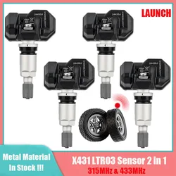 LAUNCH X431 RF Sensor 2 in 1 315MHz&433MHz Sensor Tire Repair Tool Tire Pressure Sensors Tester Programming for I-TPMS