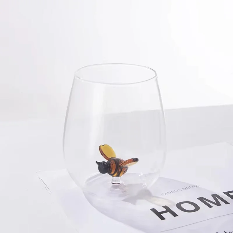Bee Fish Shape Cartoon Animal Design Household Milk Juice Water Cup for Kids And Adults
