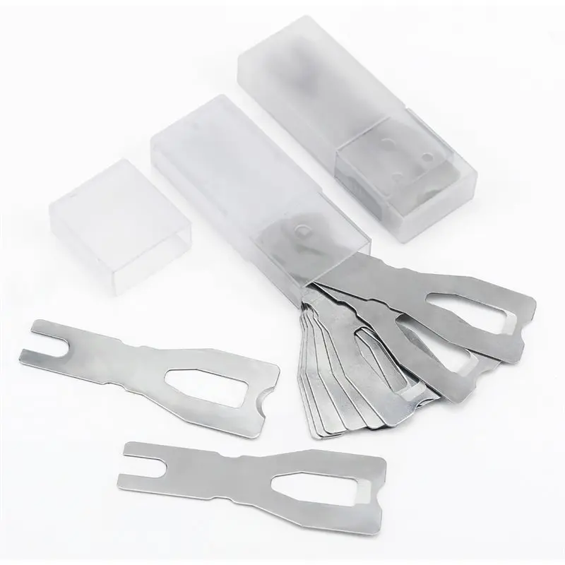 

SEWS-For Vinyl Forging Trimming Skiving Knife Blades- 20Pcs Welding Cutting Replacement