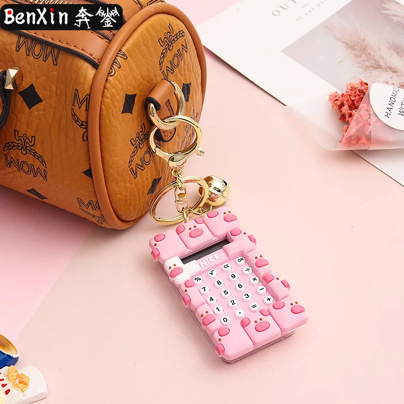 Miniso Llavero con calculadora creativa, colgante de juguete multifuncional, colgante de mochila personalizado