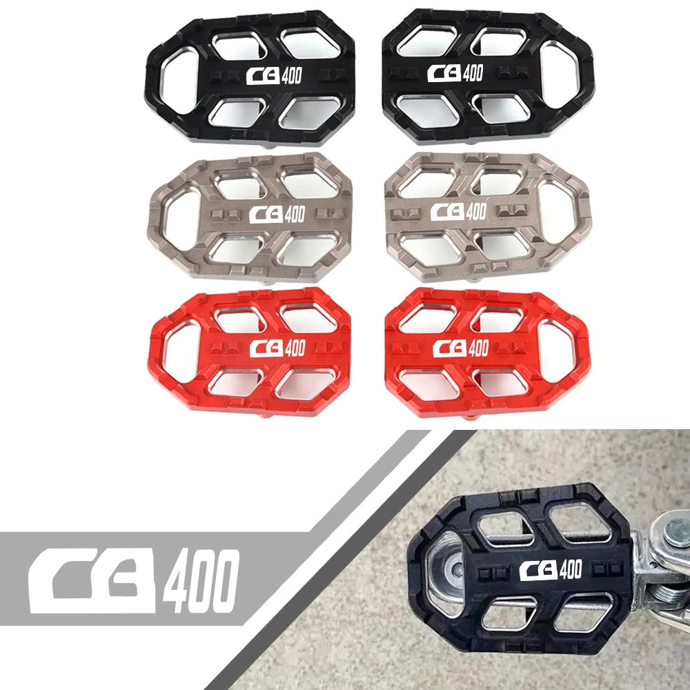 

CB400 Motorcycle Accessories CNC Aluminum FootRest Footpegs Foot Pegs Pedals For HONDA CB 400 1992 1993 1994 1995 1996 1997 1998