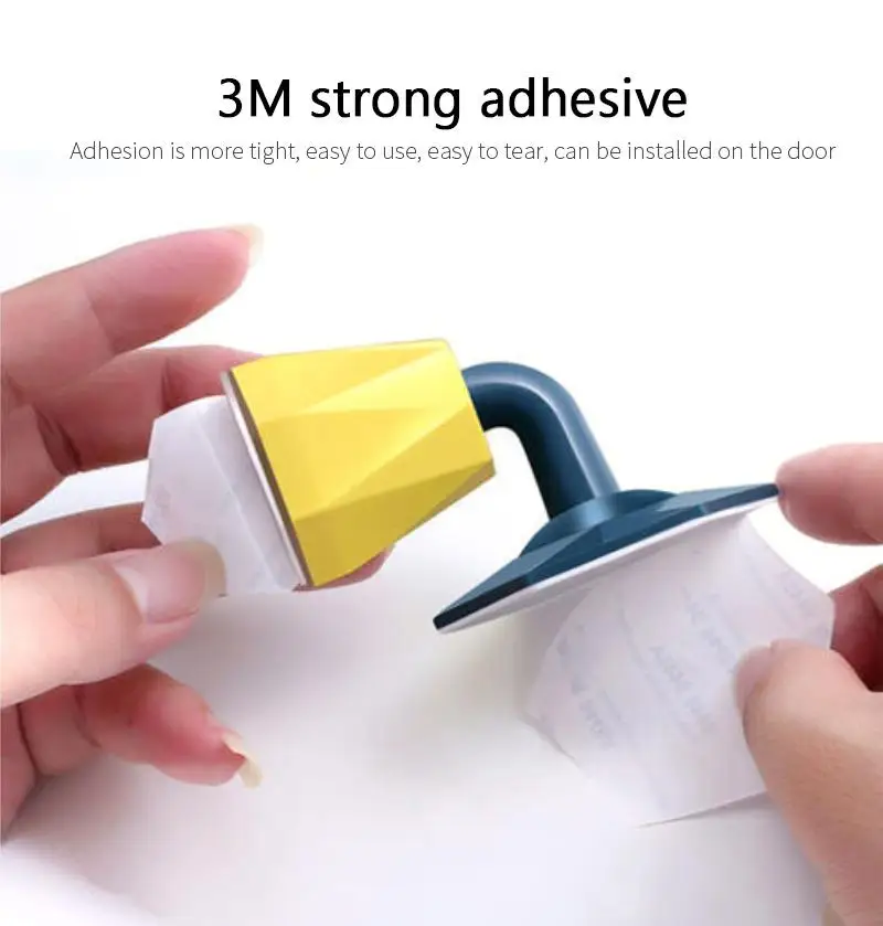 Non-punch Silicone Door Stopper Touch Toilet Wall Absorption Door Plug Anti-bump Door Holder Gear Gate Resistance Door Stop