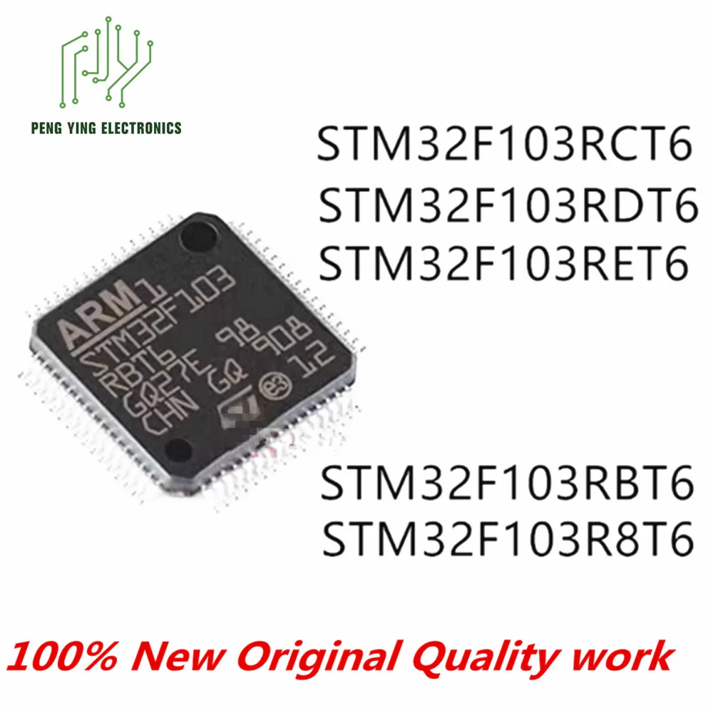 100%New10PCS New ChipS STM32F103RCT 6 103RET 6 103 R8T 6 103RBT 6 103 RDT6 QFPmicrocontroller