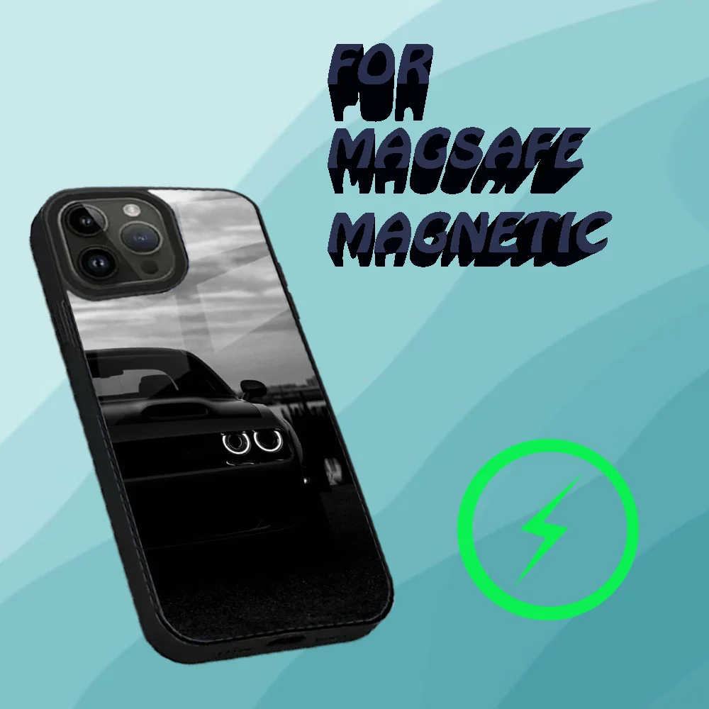 Black car for B-Bmw Phone Case For iPhone 15,14,13,12,11,Plus,Pro,Max Mini Magsafe Magnetic Wireless Charging