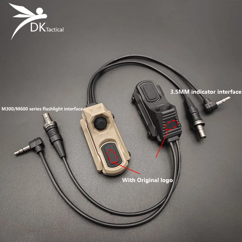 

Tactical Axon Switch M300 M600 Flashlight PEQ15 Laser Remote Pressure Switch Fit MLOK 20mm Rail Hunting SF 3.5 2.5 PLUG