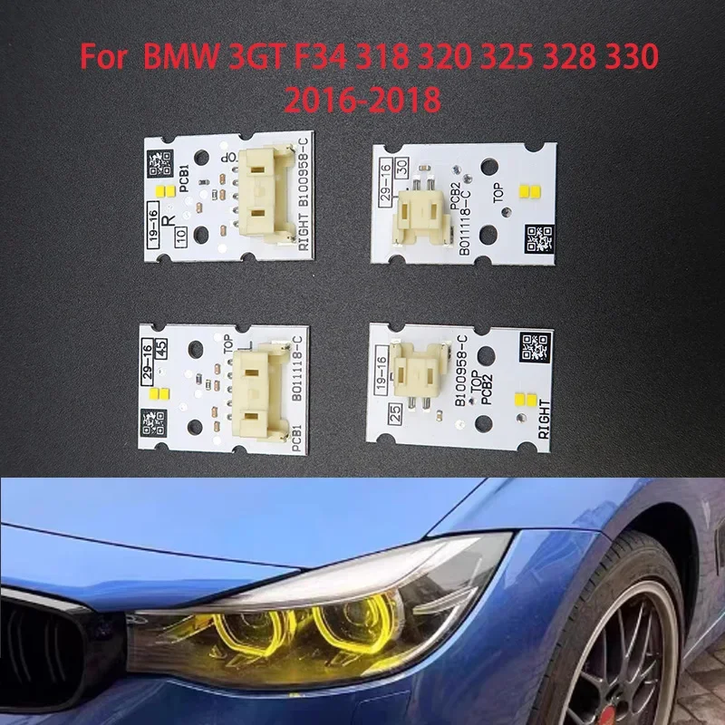 

Car Hernia Headlights DRL Chip Ballast LED Boards Yellow Direct Replacement Bright Yellow For Bmw 3-series GT F34 2016-2018