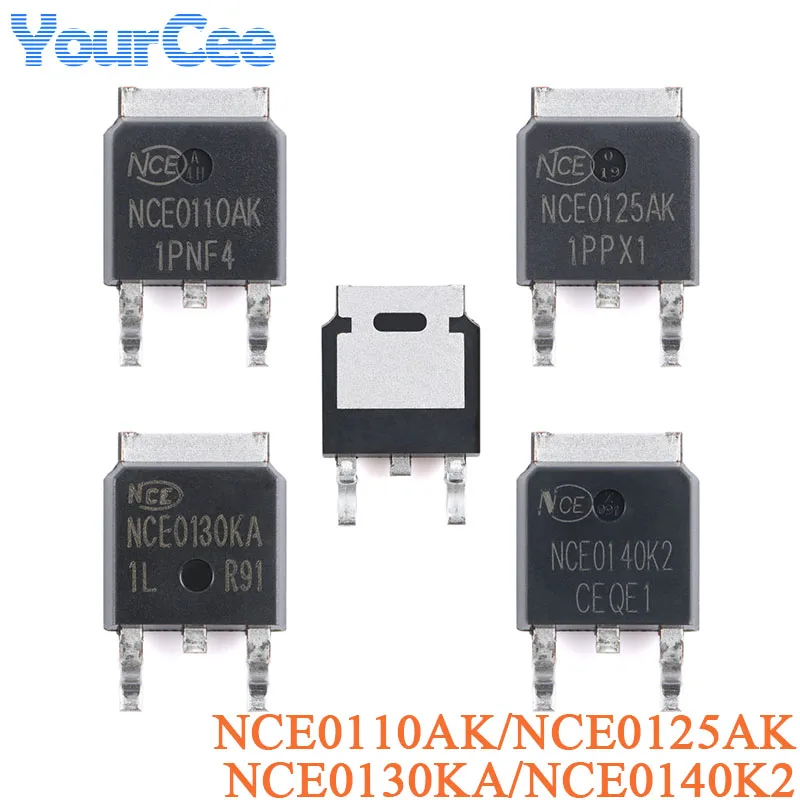 10/5 ชิ้น NCE0110AK NCE0125AK NCE0130KA NCE0140K2 TO-252-2 N-Channel 100V 40A 30A 25A 10A MOSFET ทรานซิสเตอร์เอฟเฟกต์สนาม NCE6020AK