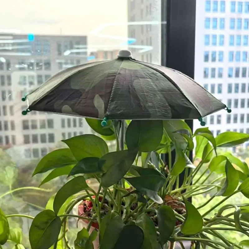 QX2E Compacts Gardening Accessory Umbrellas For Balcony Plant Providing Sun Block And Rainproofed