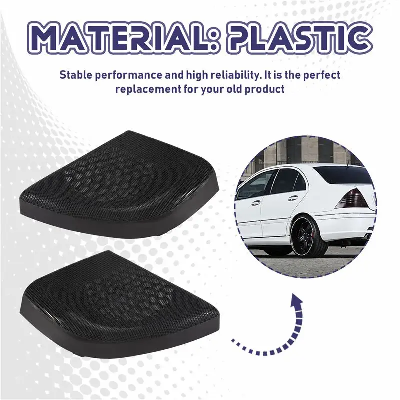 Car Front Door Speaker Cover Trim Speaker Grille For CLC-Class Coupe W203 2008-2011 A20372703889051 L+R Eco-Friend