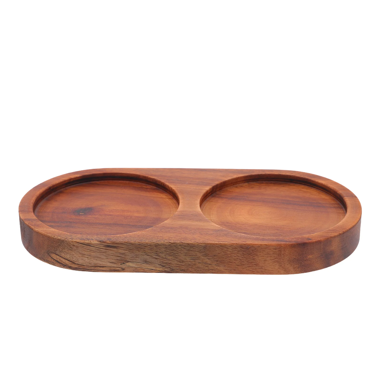 

Wooden Grinder Slot Salt Pepper Mill Holder Natural Wood Countertop Spice Tray Shockproof Kitchen Condiment Stand