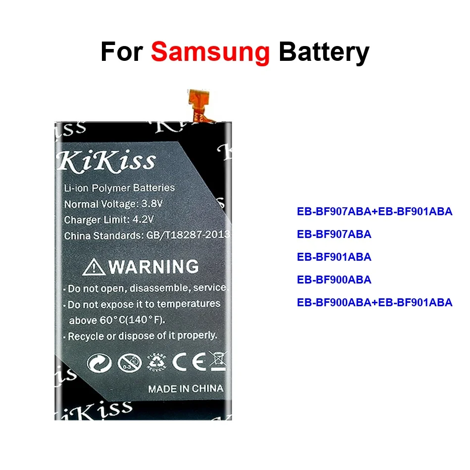 

Аккумулятор 2600-2700 мАч EB-BF900ABA+EB-BF901ABA для Samsung Galaxy Z Fold 1 F9000 F901 F907n W2020 2020 5G