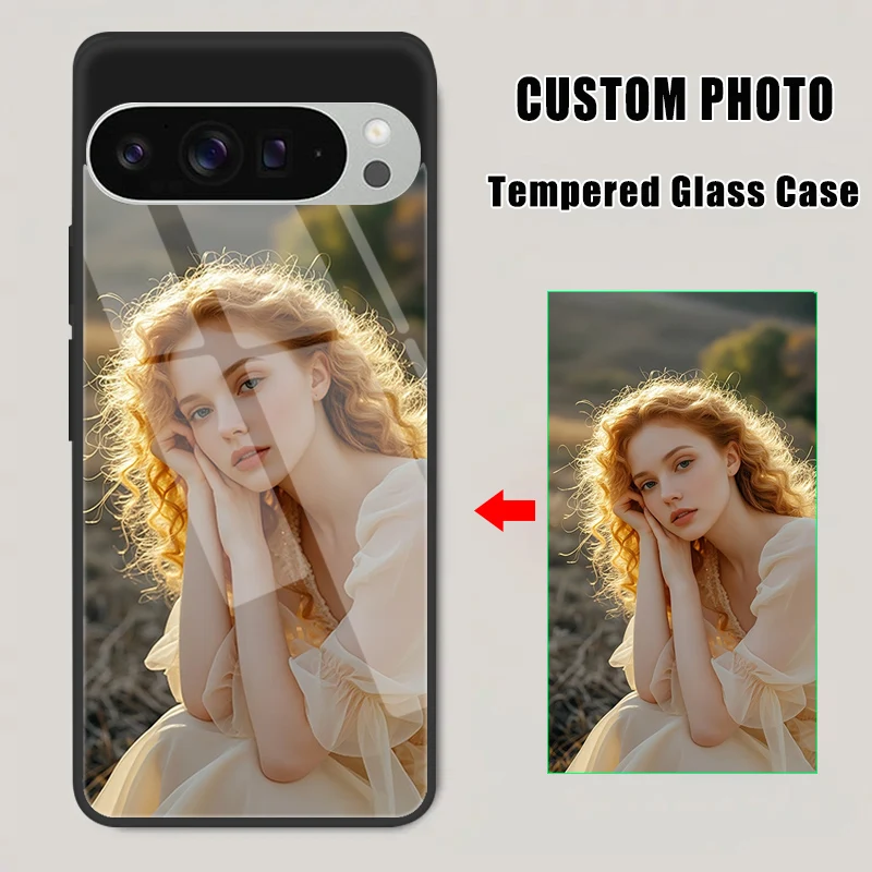 حافظة من الزجاج المقسى مخصصة لجوجل بيكسل 10 9 9A 8A 8 7 7A Pro XL لتقوم بها بنفسك غطاء صورة مخصص لهاتف جوجل 8 A 10 9 XL Fundas #1