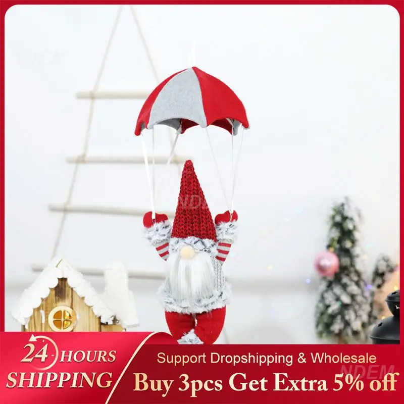 Christmas Faceless Parachuting Elderly Creating A Christmas Atmosphere Holiday Party Christmas Interesting 2 Colors Parachutes