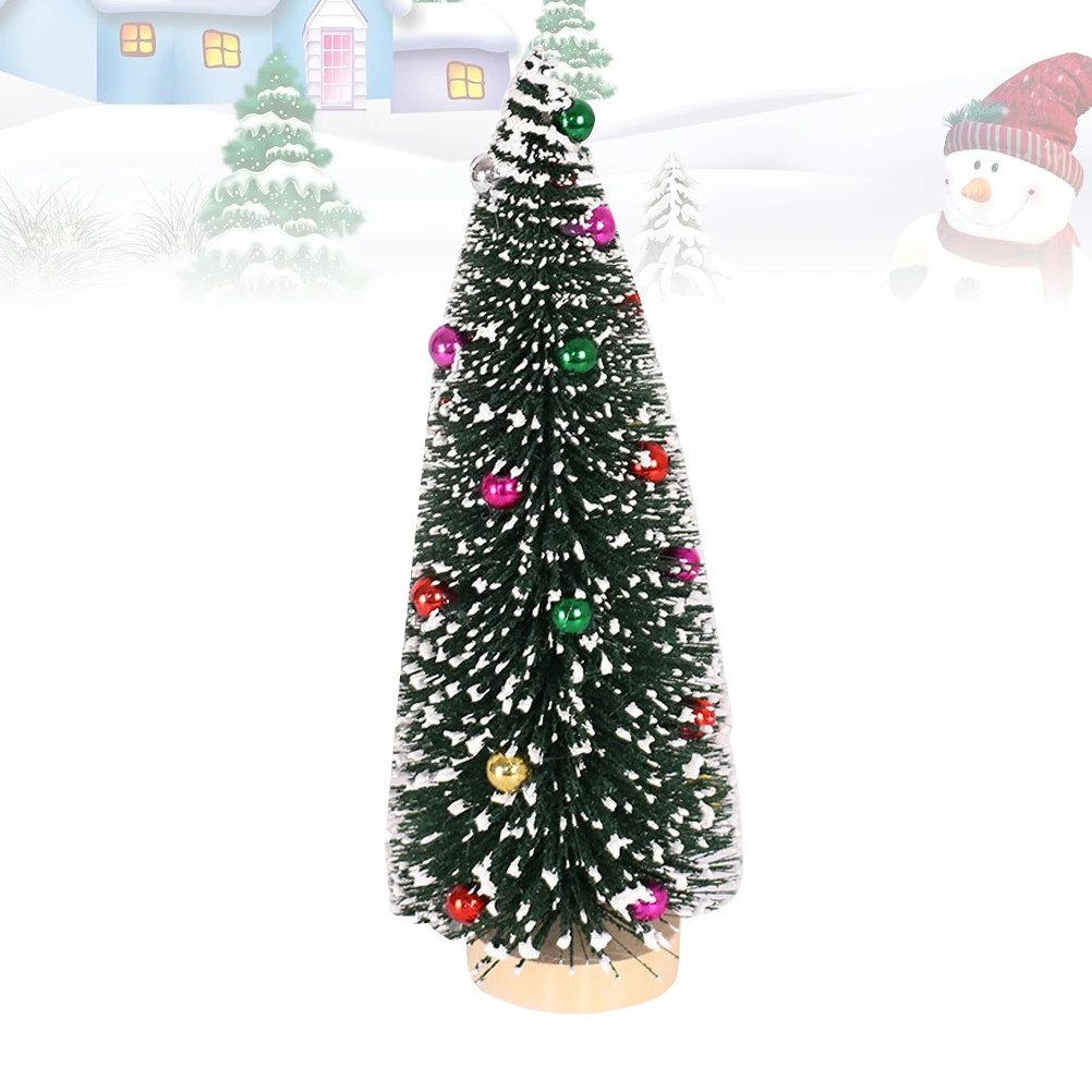 

25 Cm Home Decor Mini Christmas Tree Decorations Indoor Pine Cones Bristle Trees